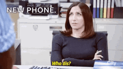 New Phone Who Dis Gina Linetti Brooklyn99 GIF