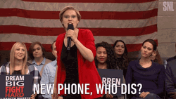 New Phone Who Dis Kate Mckinnon Protest  GIF