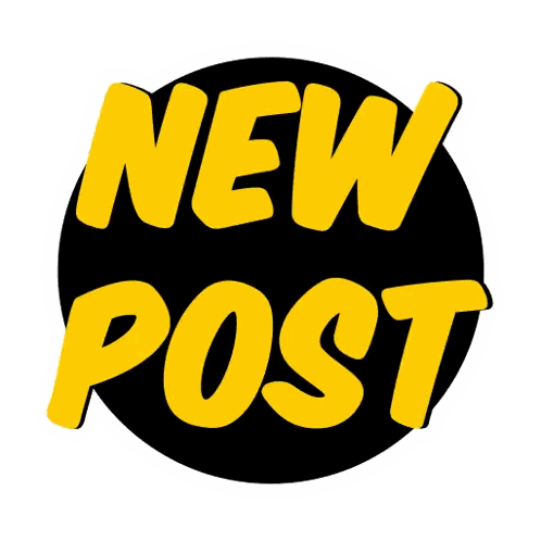 New Post Badge Sticker