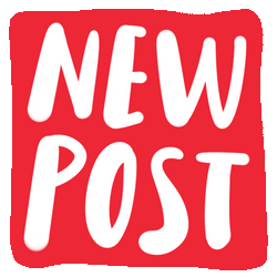 New Post Red And White Color GIF