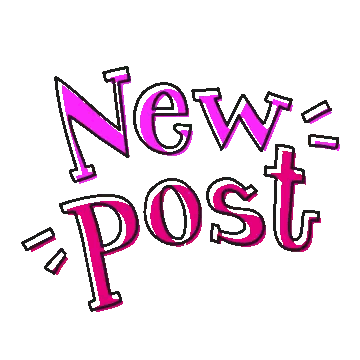 New Post Sign In Pink Sticker