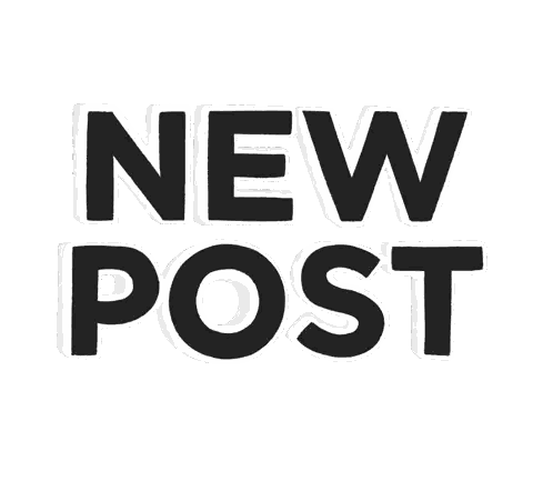 New Post Sign Sticker