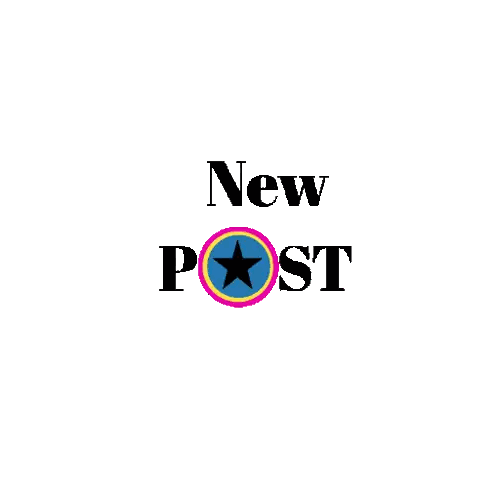 New Post Sign With Star GIF