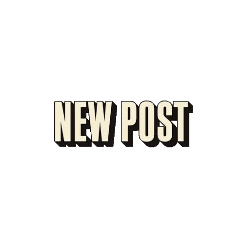 New Post Text Sticker