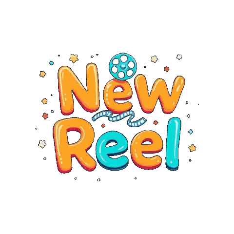 New Reel Logo With Film Reel Sticker