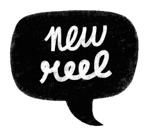 New Reel Speech Bubble Sticker