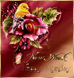 New Week Happy Monday Bouquet GIF