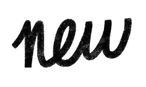 New Word In Black And White Sticker