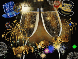New Year Champagne GIF
