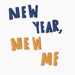 New Year New Me Simple Graphics GIF