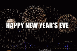 New Year's Eve Simple Text GIF