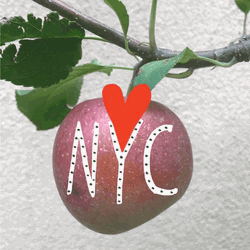 New York City Apple Heart GIF