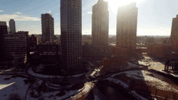 New York City Drone View GIF
