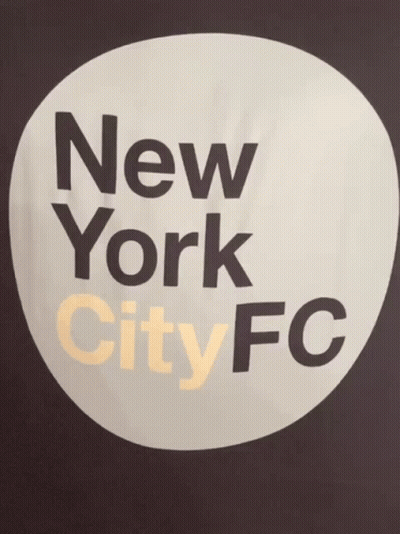 New York City FC Logo On Dark Background GIF