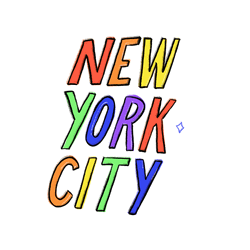 New York City Letter Animation GIF