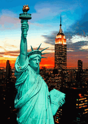 New York City Statue Of Liberty GIF