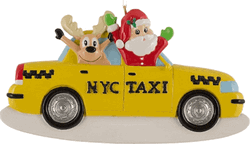 New York City Taxi Christmas GIF