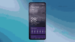 New York City Weather Oxygen OS 11 GIF