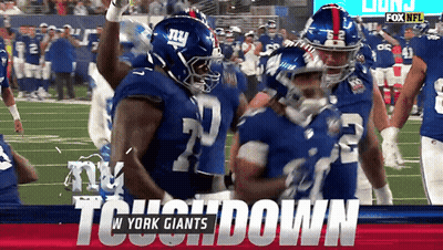 New York Giants Celebrating Touchdown GIF