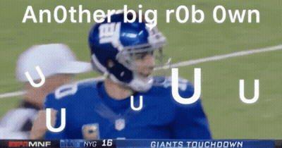 New York Giants Football Player Another Big Rob Own GIF