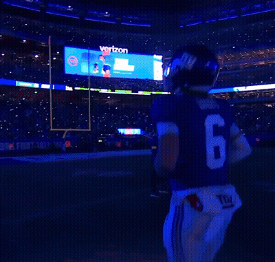 New York Giants Player At MetLife Stadium GIF