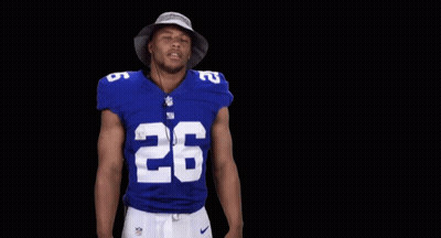 New York Giants Player Bucket Hat Thank You GIF