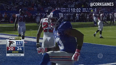 New York Giants Player Running GIF