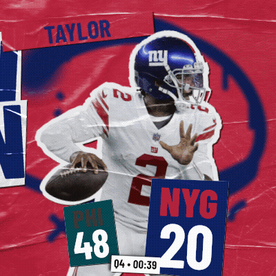 New York Giants Player Taylor Poster GIF