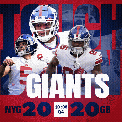 New York Giants Poster With Players GIF