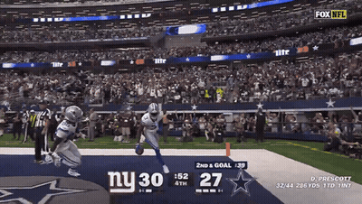 New York Giants Vs Dallas Cowboys On Fox NFL GIF