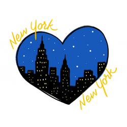 New York  Heart Animation GIF