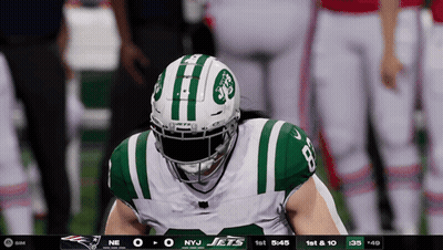 New York Jets Football Player Looking Down GIF