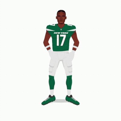 New York Jets Football Player On Card GIF