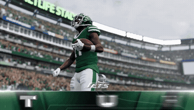 New York Jets Football Player Running With Ball GIF