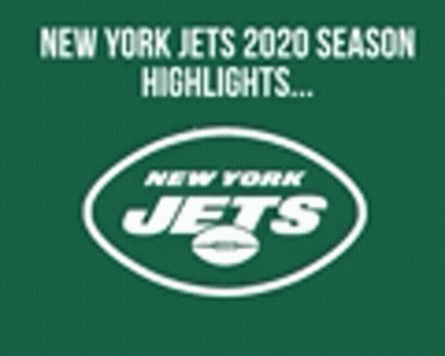 New York Jets Logo On Green Background GIF