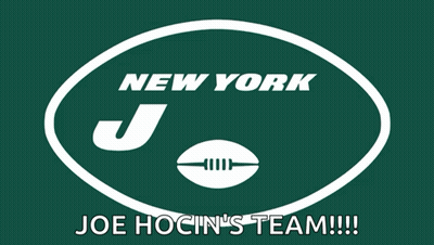 New York Jets Logo With Football GIF