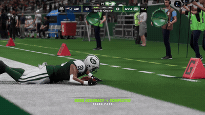 New York Jets Player Laying On Field GIF