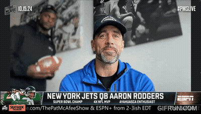 New York Jets QB Aaron Rodgers ESPN GIF