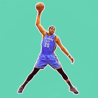 New York Knicks Basketball Player Holding Spalding Ball GIF