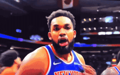 New York Knicks Basketball Player Making Face GIF