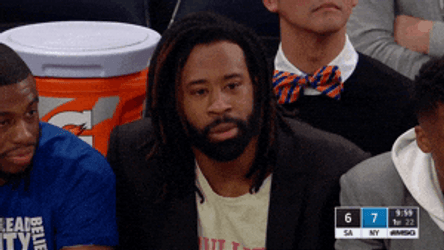 New York Knicks Fan DeAndre Jordan Shocked GIF