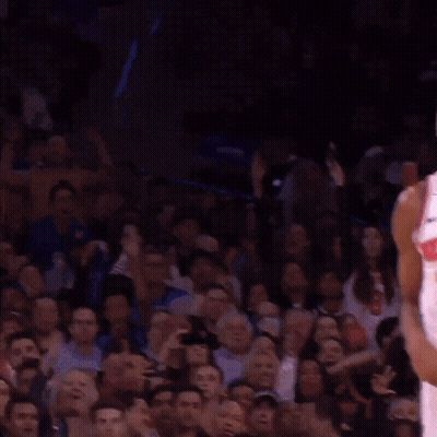 New York Knicks Player With Crowd GIF
