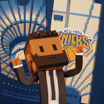 New York Knicks Poster And Cartoon Character GIF