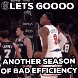 New York Knicks RJ Barrett Lets Go GIF