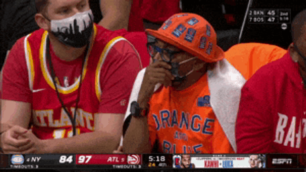 New York Knicks Spike Lee Watching Intense Game GIF
