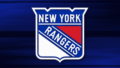 New York Rangers Logo On Blue Background GIF