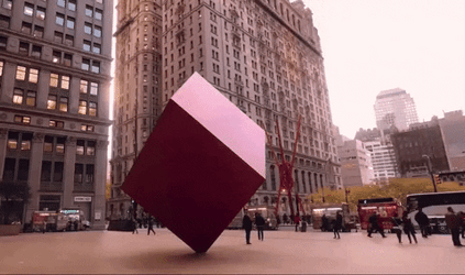 New York Red Cube GIF