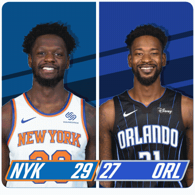 New York Vs Orlando Basketball Players GIF