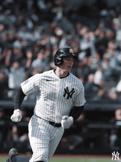 New York Yankees Baseball Player Running GIF