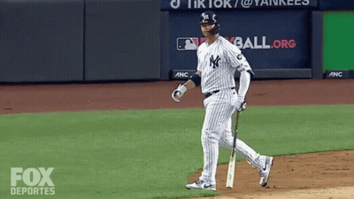New York Yankees Baseball Player Walking GIF